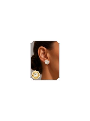 S925 Sterling Silver Flower Statement Earrings For Women Trendy - color: small flower