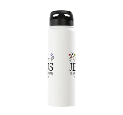 Jesus the Name All Above Names Christian Philippians 2 9-11 Stainless Steel Insulated Water Bottle