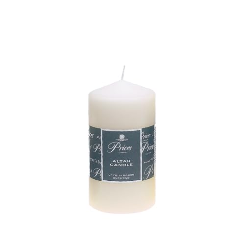 Price's Candles - Altar Candle - 150mm x 80mm - Unscented - Up to 50 Hour Burn Time - Smokeless & Dripless - Ideal for All Occasions