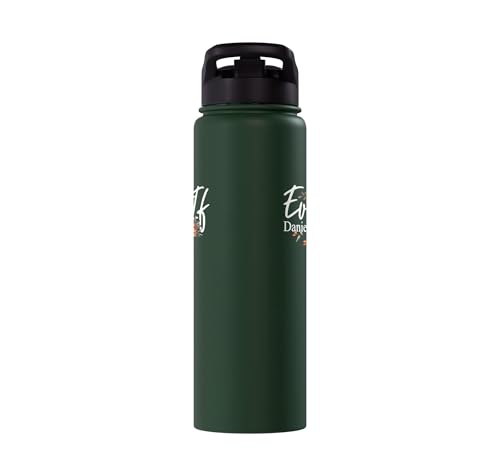 Christian Bible Verse Faith God Daniel 3:18 Even If Daniel Stainless Steel Insulated Water Bottle - color: Dark Green