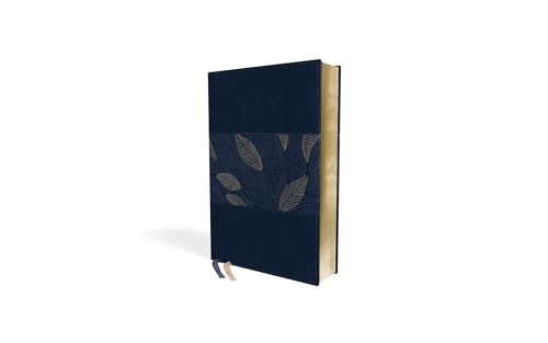 NIV, Thinline Bible, Compact, Leathersoft, Blue Floral, Red Letter, Comfort Print