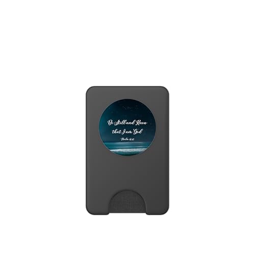 Be Still and Know that I Am God Psalm 46:10 Christian Quote PopSockets PopWallet for MagSafe - style: Magnetic PopWallet