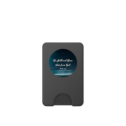 Be Still and Know that I Am God Psalm 46:10 Christian Quote PopSockets PopWallet for MagSafe - style: Magnetic PopWallet