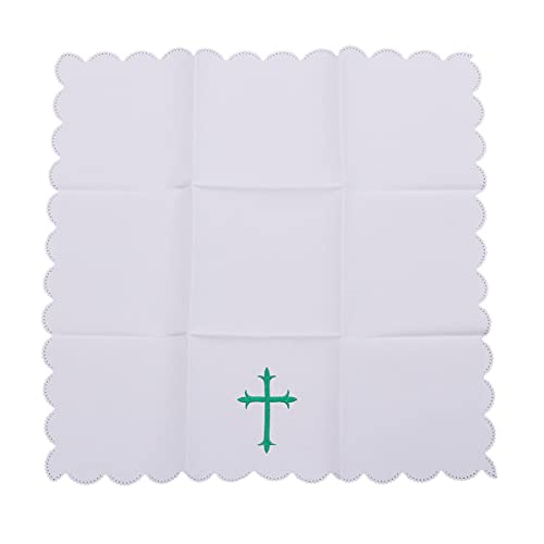 BLESSUME Church Altar Corporal Square Chalice Altar Cloth (E) - color: E