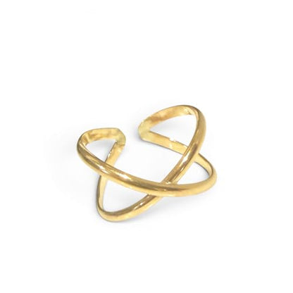TOE RINGS & THINGS CrissCross Adjustable Toe Ring | Gold Filled or Sterling Silver | One Size Fits All