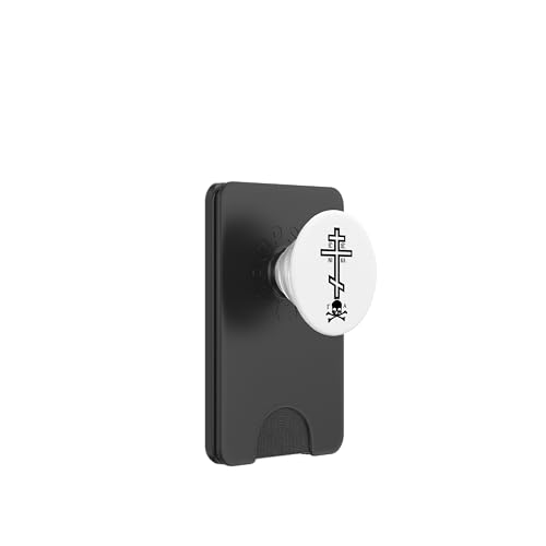 Eastern Orthodox Cross with Skull PopSockets PopWallet for MagSafe - style: Magnetic PopWallet