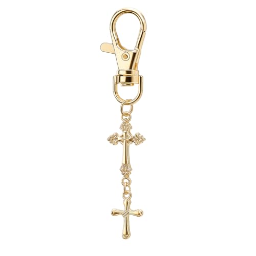 Cross Keychain – Cool Keychains Gifts for Christian, Baptism, Holidays, Keychains for Car Keys - color: Cross14