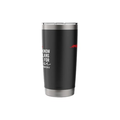 For I Know The Plans I Have For You Jeremiah 29:11 Cross Stainless Steel Insulated Tumbler