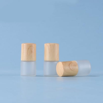 20 Pack Set 2ML(5/8 Dram) Mini Sample Roll Glass Bottles for Essential Oils Roller Refillable Perfume Roll Bottle (2ML Frosted) - color: 2ML Frosted