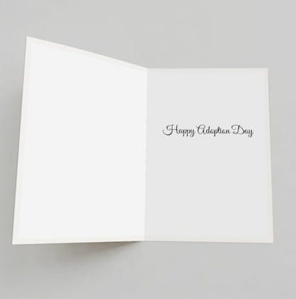 Adoption Day Card, Happy Adoption Day Card, Adoption Congratulations Card for Adoptive Parents, Family Greeting Card, Printed Message Inside, with Red Envelope and Gold Seal Sticker - color: BT-467