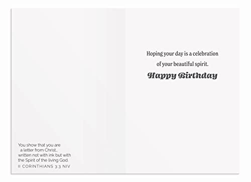 DaySpring - Birthday Balloons - 4 Balloon Designs Assortment with Scripture - 12 Happy Birthday Boxed Cards & Envelopes (U0057)