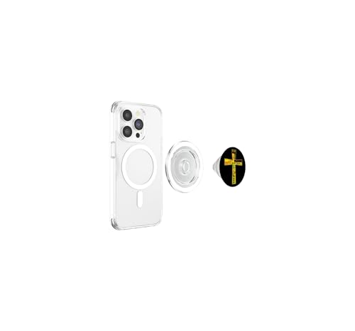 Softball Girl Christian Cross Faith I Need Softball & Jesus PopSockets PopGrip for MagSafe - style: Magnetic PopGrip