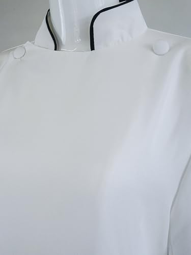Womens Medieval Anglican Clergy Robe Cassock Priest Coat Pulpit Robe for Church Minister Altar Server Vestments - color: White, size: Small