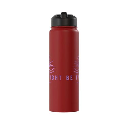 Be the Light Scripture (Matthew 5:14) For Encouragement Stainless Steel Insulated Water Bottle - color: Red