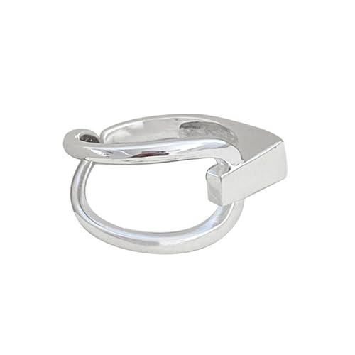 Handmade Rings 925 Sterling Silver Band Ring Adjustable Open Knuckle Rings Thumb Ring Statement Rings for Women Minimalist Jewelry - color: Pattern 4