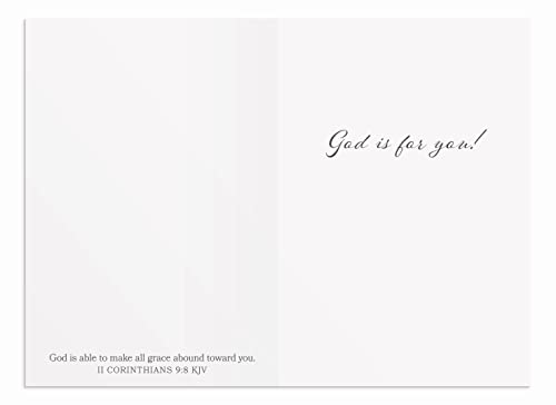 DaySpring - Encouragement - God is with You - 4 House Plant Designs Assortment with Scripture - 12 Encouragement Boxed Cards & Envelopes (U0064)