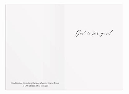DaySpring - Encouragement - God is with You - 4 House Plant Designs Assortment with Scripture - 12 Encouragement Boxed Cards & Envelopes (U0064)