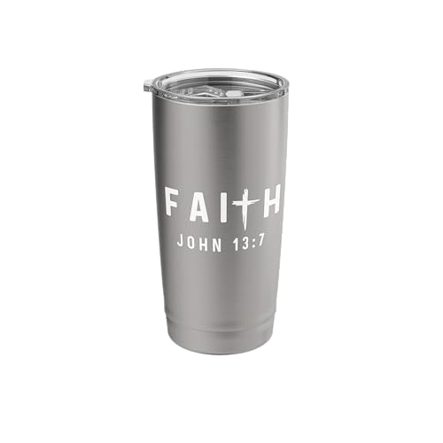 John 13:7 13 7 Faith God Jesus Christian Do Not Understand Stainless Steel Insulated Tumbler - color: Brushed Steel