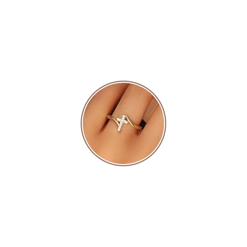 Cross Ring Women 14K Gold Plated Statement Stackable Engagement Christian - color: B - Gold