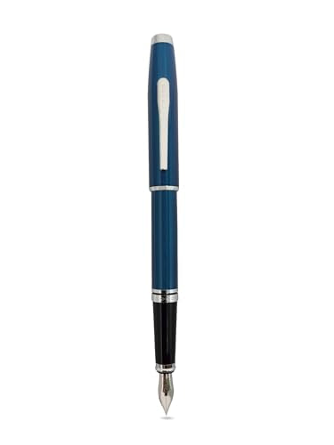 Cross Coventry Blue Lacquer Fine Nib Fountain Pen - color: Blue, style: Fine Nib