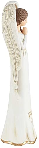 Dicksons Said A Prayer for You Today Angel Ivory 3.5 x 8 Resin Stone Tabletop Figurine