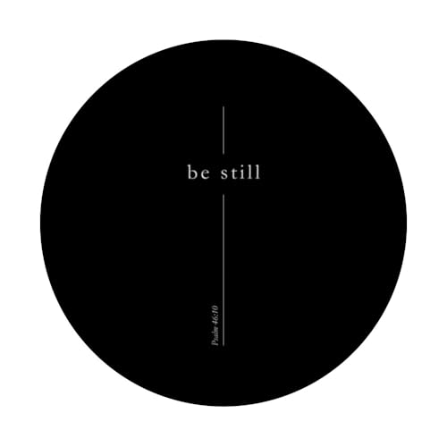 Faith Christian Cross Be Still Verse Psalm 46:10 for Men PopSockets Adhesive PopGrip - style: Adhesive PopGrip