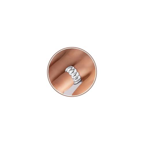 Cross Ring Women 14K Gold Plated Statement Stackable Engagement Christian - color: E-Silver