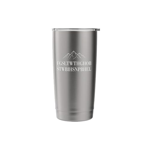 FGSLTWTHGHOBSTWBIHSNPBHEL Christian Bible Verse Acrostic Stainless Steel Insulated Tumbler - color: Brushed Steel