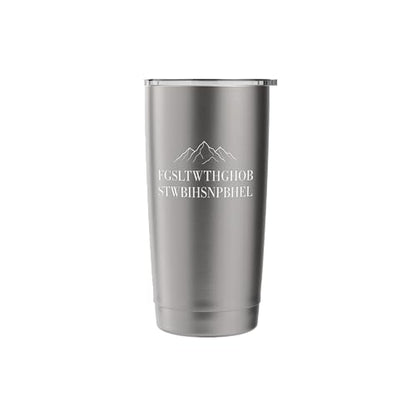 FGSLTWTHGHOBSTWBIHSNPBHEL Christian Bible Verse Acrostic Stainless Steel Insulated Tumbler - color: Brushed Steel