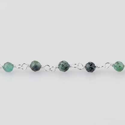 Natural Gemstone Cluster Anklets, Silver Plated Rosary Ankle Bracelet, Handmade Boho Jewelry for Women, Hypoallergenic Lightweight Crystals Beads Chain, Gift for Her, 9+1.50inch