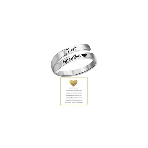 Faith Over Fear Cross Ring For Women, Christian Blessed Hope Love Encouragement Rings Adjustable Open Wrap Thumb Cross Inspirational Ring Jewelry Graduation Cocktail Party Gift - color: Love