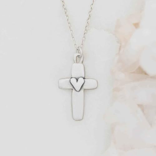 Sterling Silver Cross Pendant Necklace Faith Jewelry Gift For Him and Her - color: Cross Of Faith