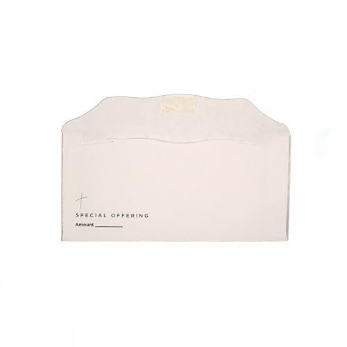 Special Offering Envelopes | Church Pew Envelopes for Tithe or Donation | 3" x 6 5/16" | Bill Size Fits Cash Check or Coin (100)