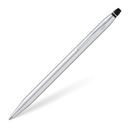 Cross Click Chrome & Black Selectip Rollerball Pen, Medium Point, Black Ink - color: Silver