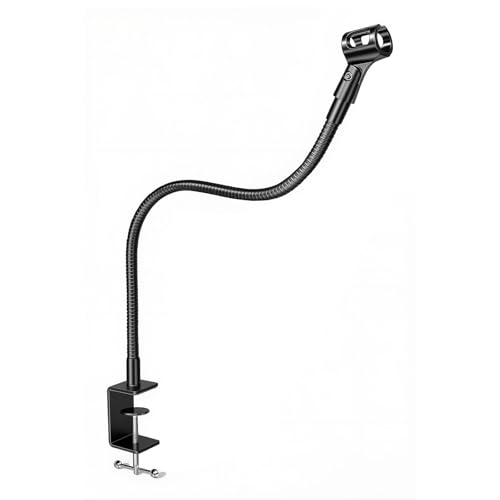 KC32 24-Inch Gooseneck Mic Stand, Heavy-Duty Desk Clamp for Podium - size: 24-INCH