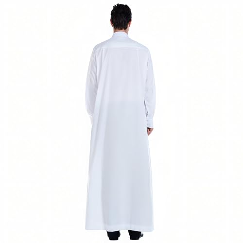 Men's Kaftan - Muslim Robe Thobe Caftan - color: White, size: XX-Large