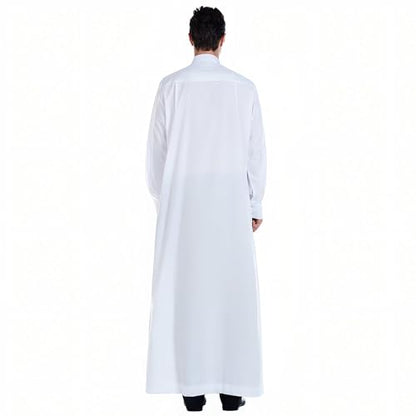 Men's Kaftan - Muslim Robe Thobe Caftan - color: White, size: XX-Large