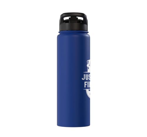Just Keep Filming Film Industry Video Filmmaker Filming Stainless Steel Insulated Water Bottle - color: Royal Blue