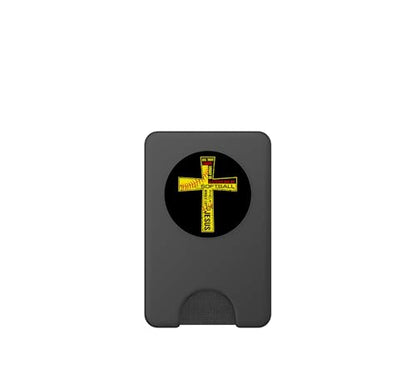 Softball Girl Christian Cross Faith I Need Softball & Jesus PopSockets PopWallet for MagSafe - style: Magnetic PopWallet