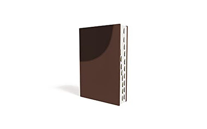 NIV, Super Giant Print Reference Bible (Font Size: 16.5-point), Leathersoft, Brown, Red Letter, Thumb Indexed, Comfort Print