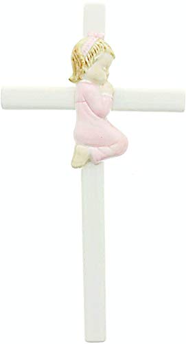 Roman Giftware Inc., Children's Gifts, New Baby, 7.5" H Valencia Praying Girl,Religious, Inspirational, Durable (7x1x2)