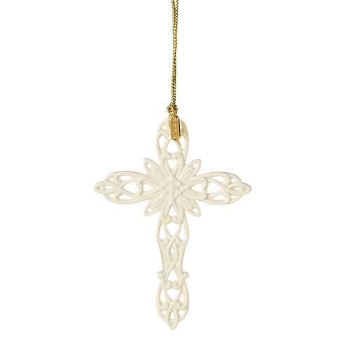 Lenox 898587 2026 Snow Fantasies Cross Ornament