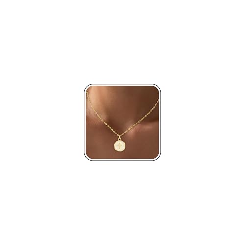 18K Gold Plated Cross Necklace for Women Trendy - color: 3-Enamel Cross