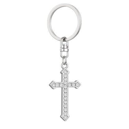 Cross Keychain – Cool Keychains Gifts for Christian, Baptism, Holidays, Keychains for Car Keys - color: Cross13