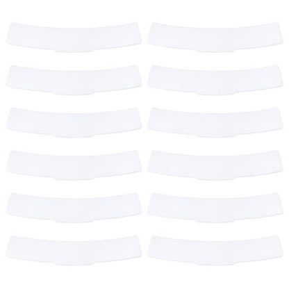 OLYCRAFT 12Pcs Tab Collar Inserts for Shirts White Foam Semi-Curved Collars White Tab Collars Replacement Collar Card Accessory Replacement Tabs for Clergy Formal Shirt 7.3x1.3 Inch