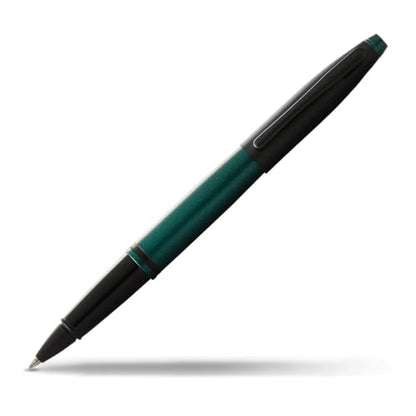 Cross Calais Rollerball Pen, Matte Green & Black, Medium Point, Black Ink - color: Matte Green & Black
