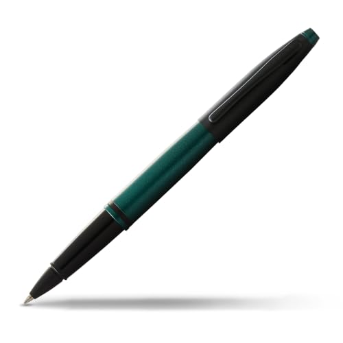 Cross Calais Rollerball Pen, Matte Green & Black, Medium Point, Black Ink - color: Matte Green & Black