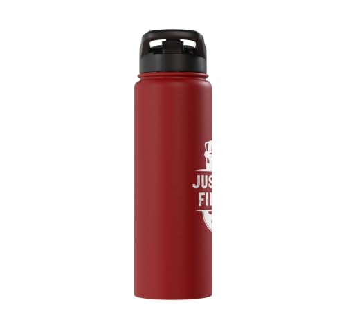 Just Keep Filming Film Industry Video Filmmaker Filming Stainless Steel Insulated Water Bottle - color: Red