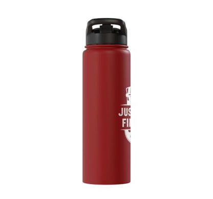 Just Keep Filming Film Industry Video Filmmaker Filming Stainless Steel Insulated Water Bottle - color: Red