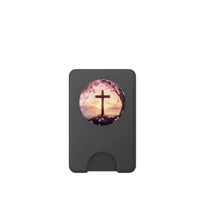 Christian Cross PopSockets PopWallet for MagSafe - style: Magnetic PopWallet